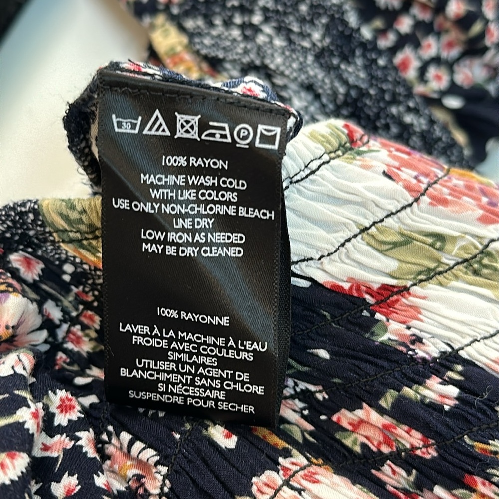 Kimchi Blue Patsy Smocked Patchwork Playsuit Size… - image 6